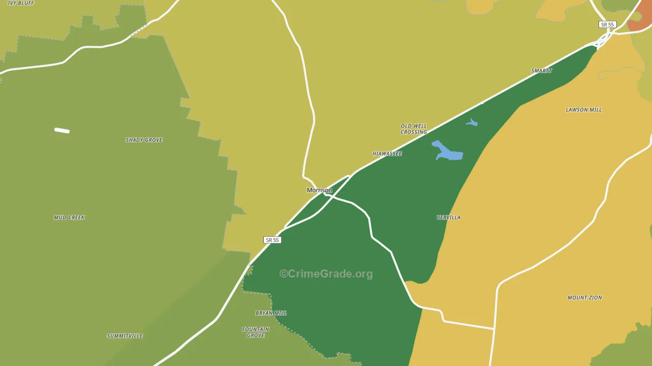 37357, TN Map of Theft Rates