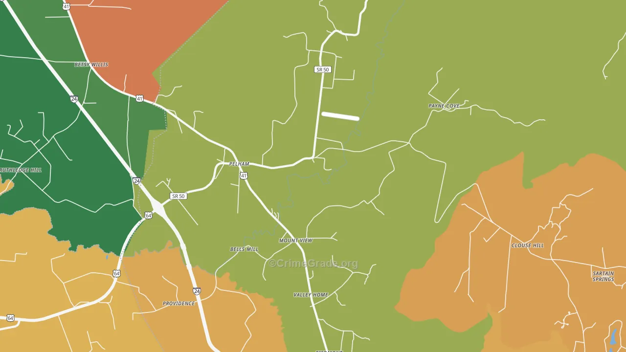 37366, TN Map of Theft Rates