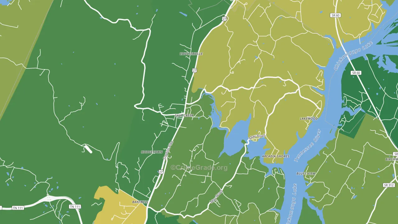 37373, TN Map of Theft Rates