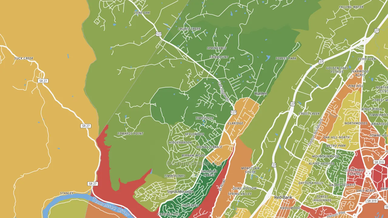 37377, TN Map of Theft Rates