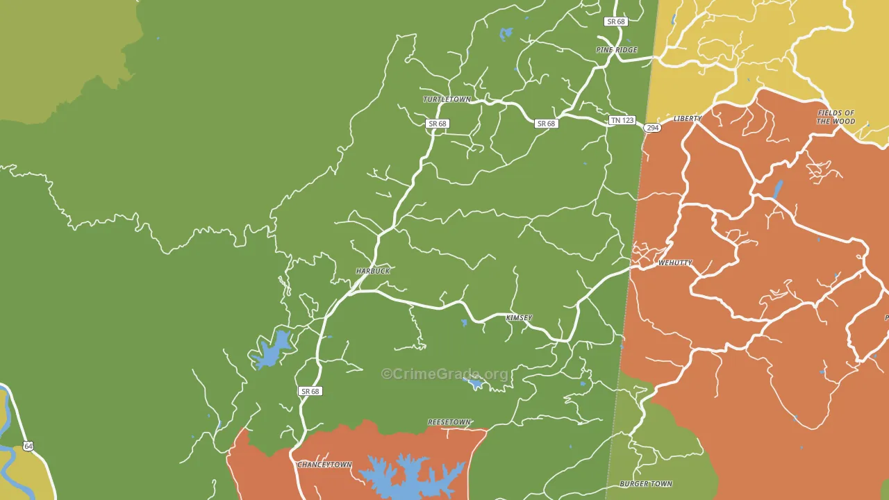 37391, TN Map of Theft Rates