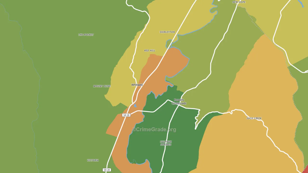 37397, TN Map of Theft Rates
