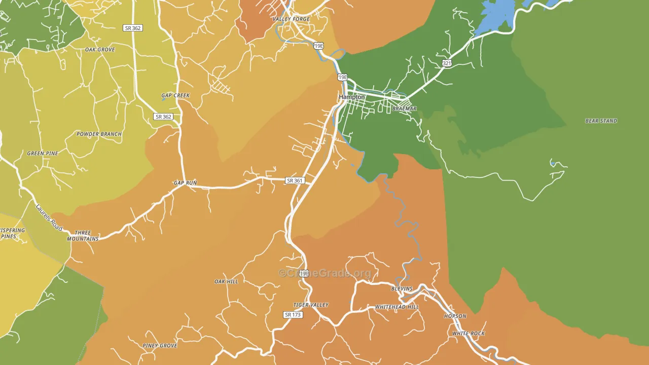 37658, TN Map of Theft Rates
