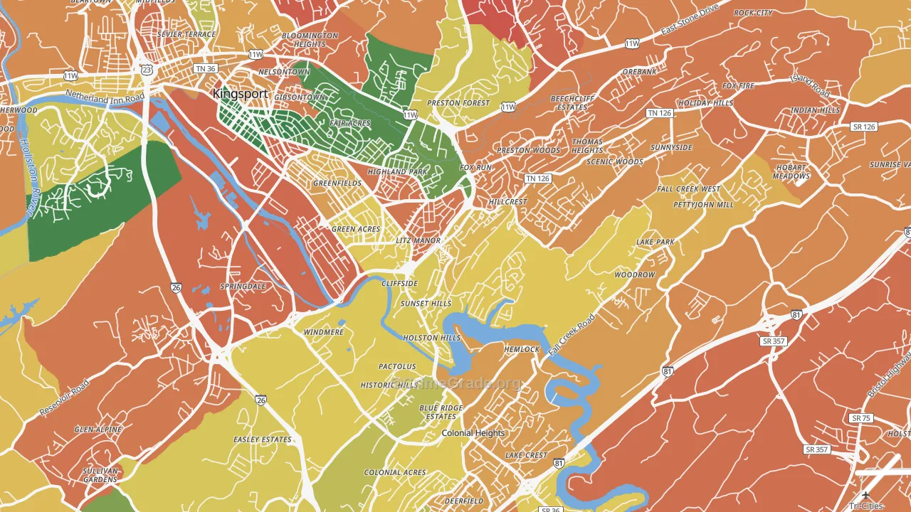 37664, TN Map of Theft Rates