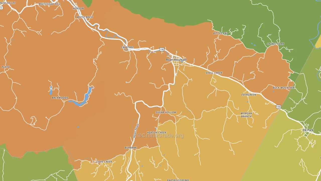37687, TN Map of Theft Rates