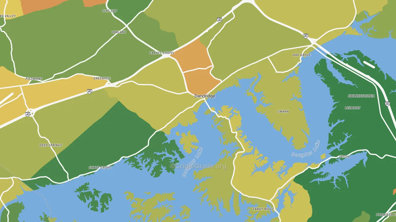 37725, TN Map of Theft Rates