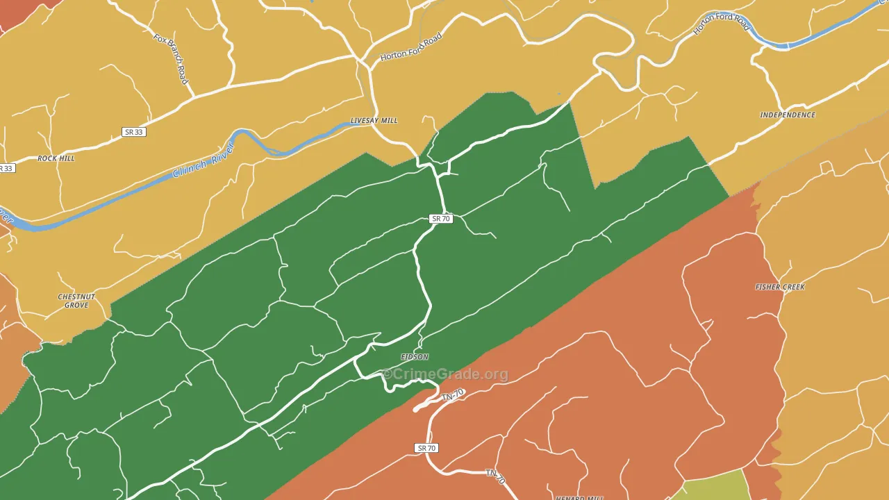 37731, TN Map of Theft Rates