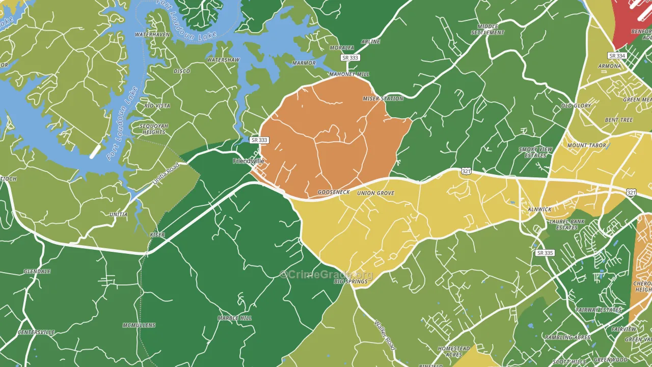 37737, TN Map of Theft Rates