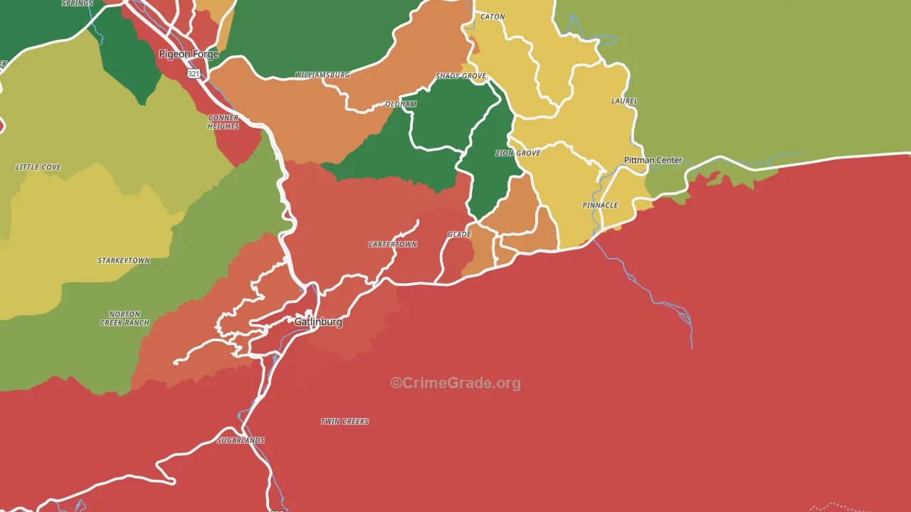 37738, TN Map of Theft Rates