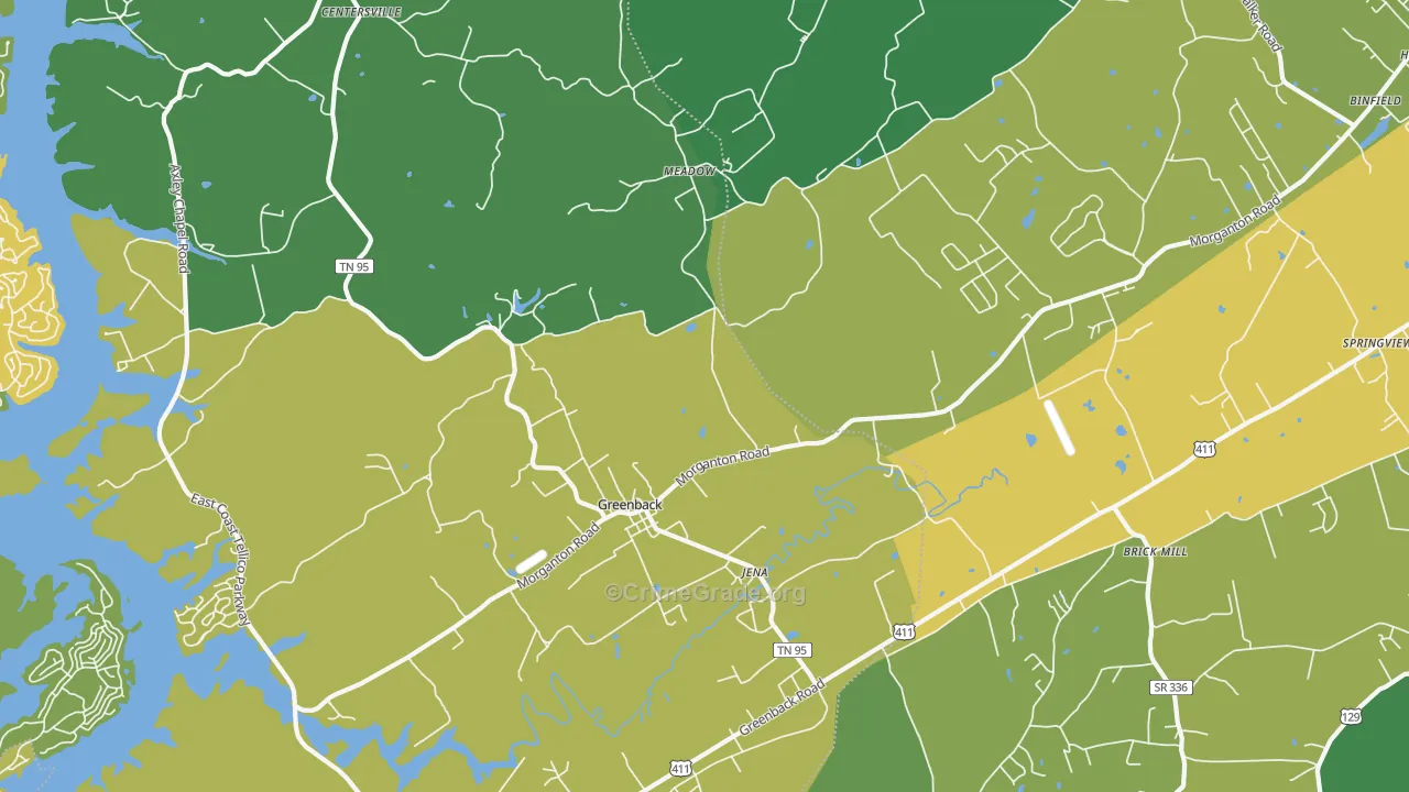 37742, TN Map of Theft Rates