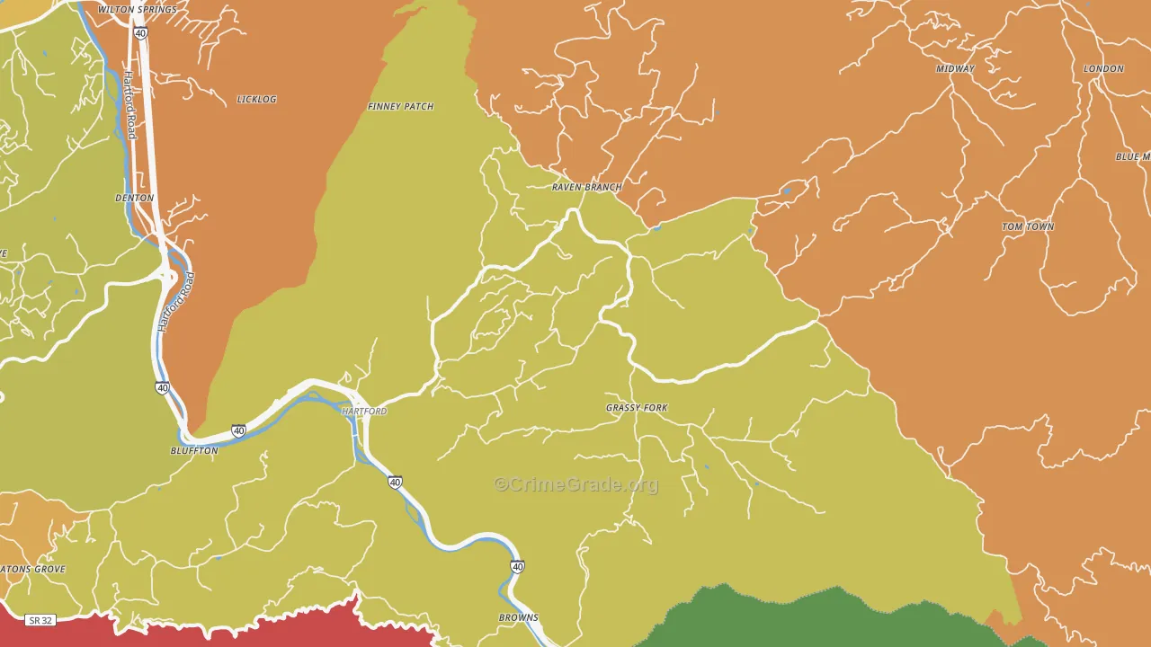 37753, TN Map of Theft Rates