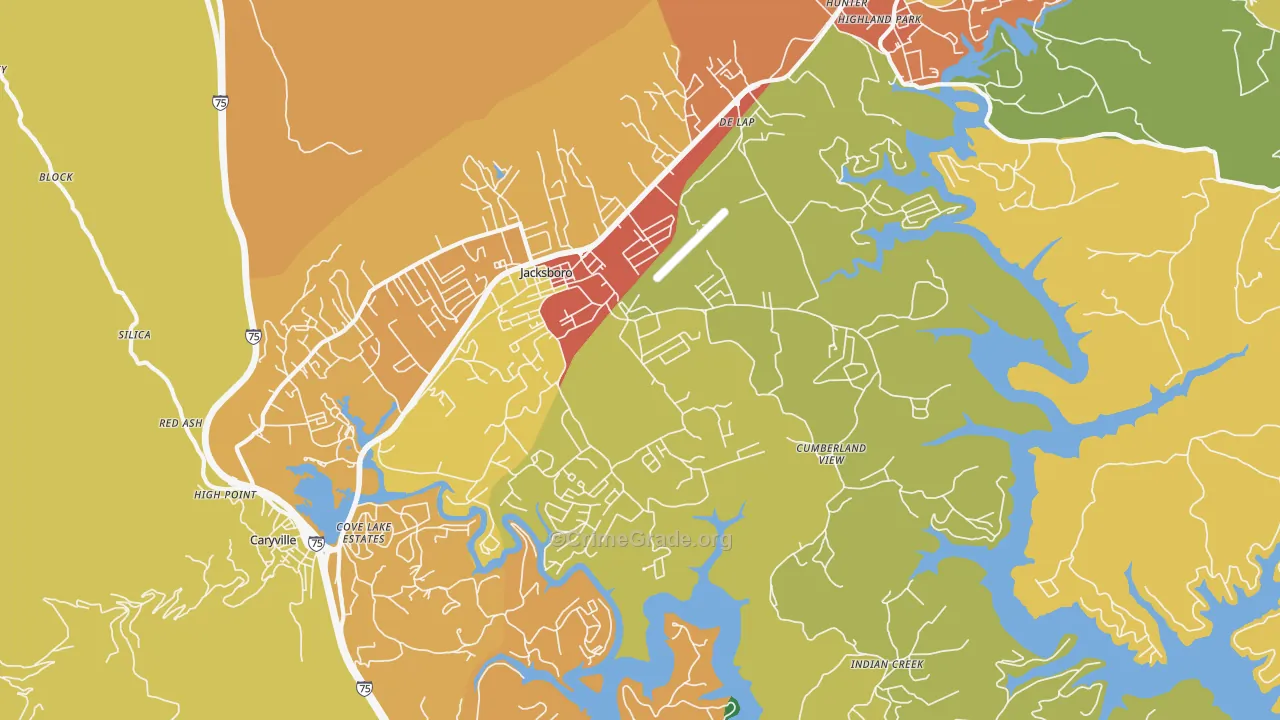 37757, TN Map of Theft Rates