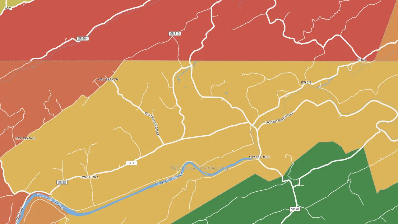 37765, TN Map of Theft Rates