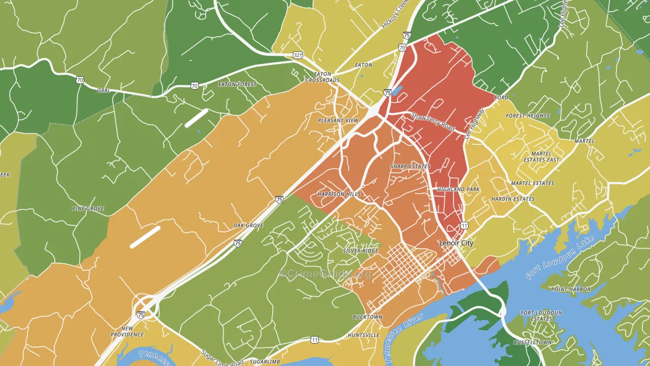 37771, TN Map of Theft Rates