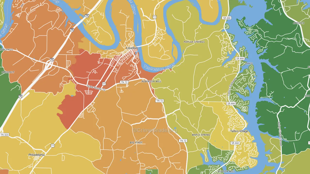 37774, TN Map of Theft Rates