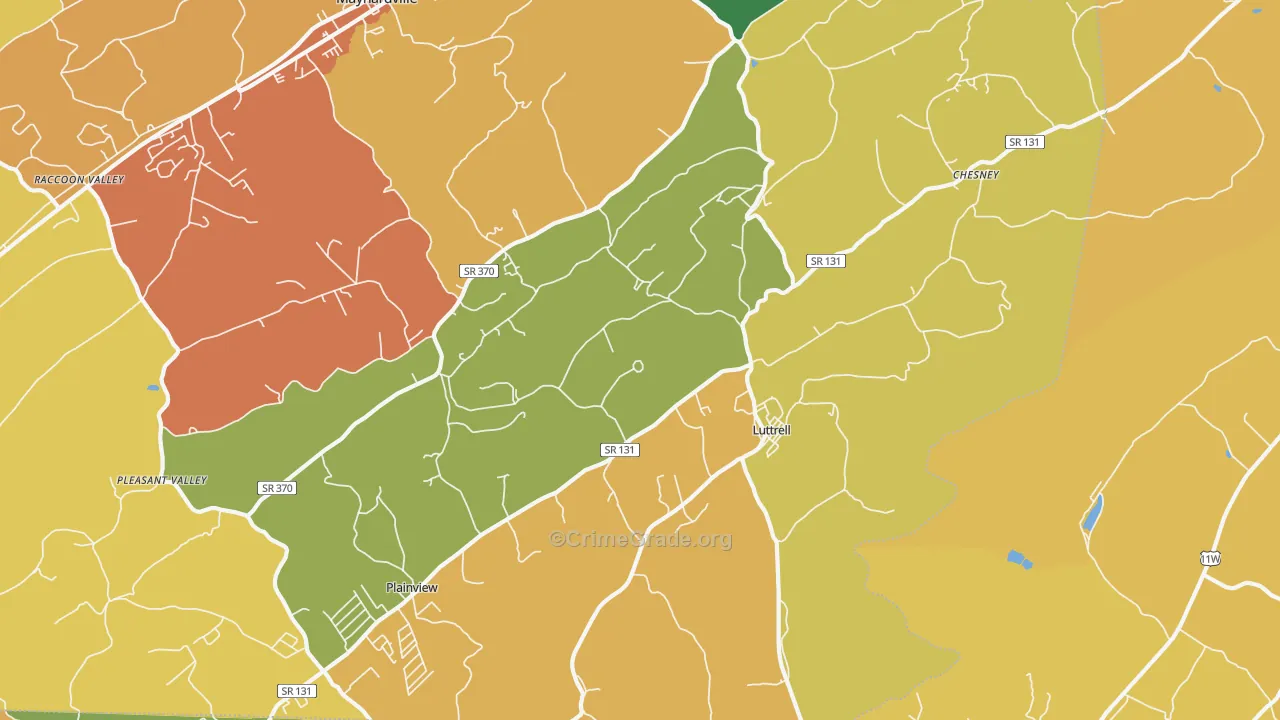 37779, TN Map of Theft Rates