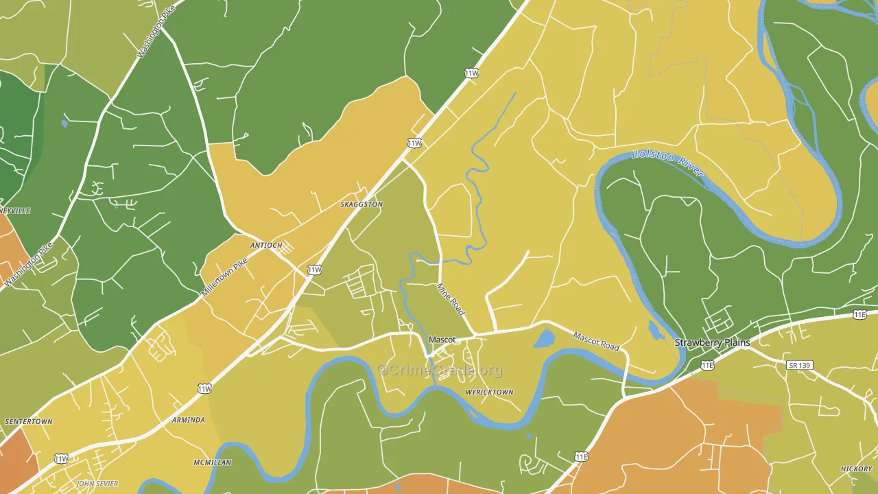 37806, TN Map of Theft Rates