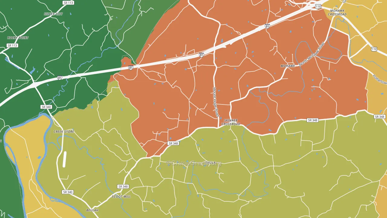 37810, TN Map of Theft Rates