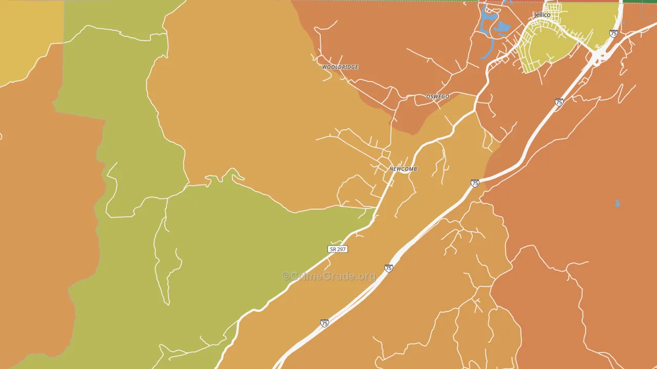 37819, TN Map of Theft Rates