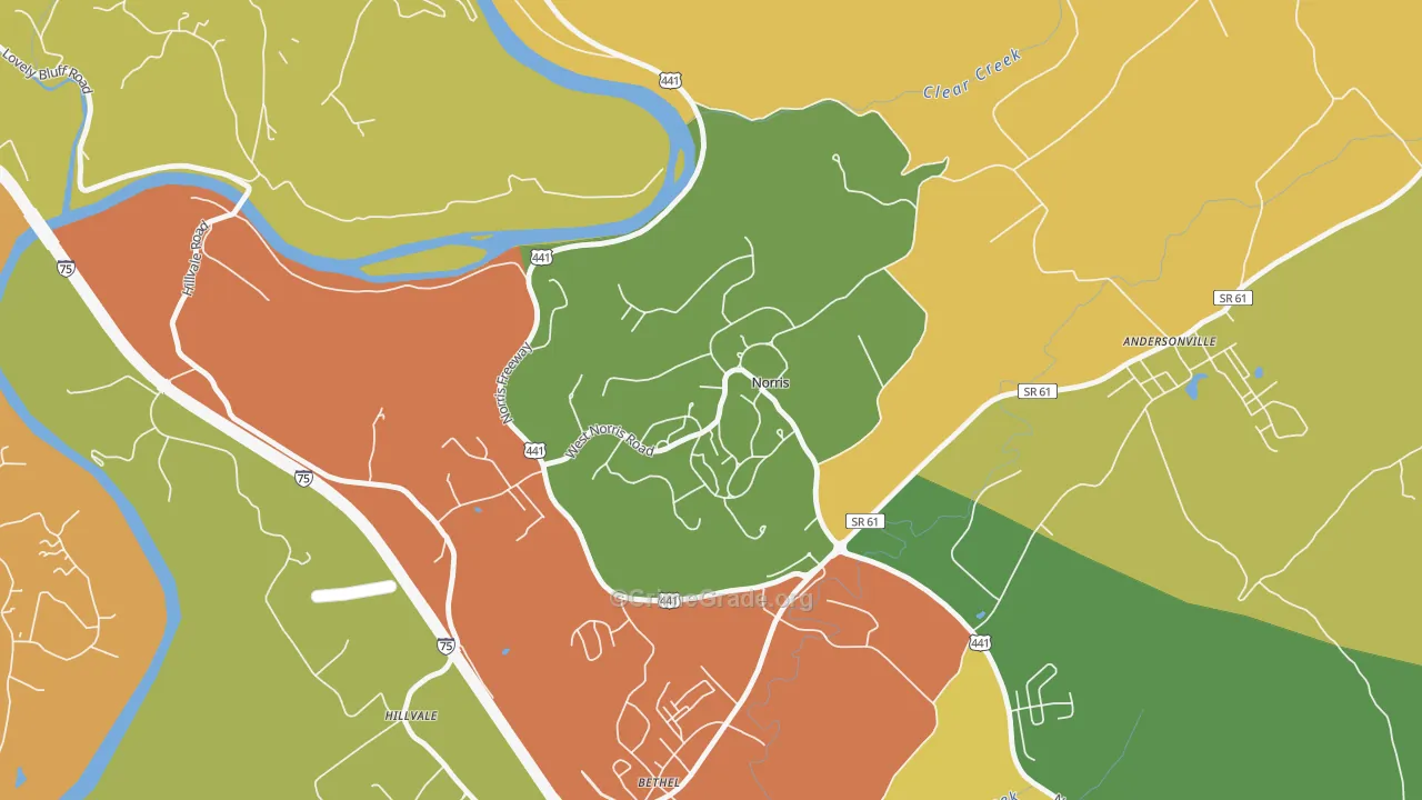 37828, TN Map of Theft Rates
