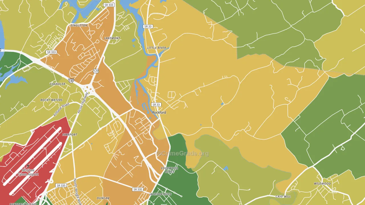 37853, TN Map of Theft Rates