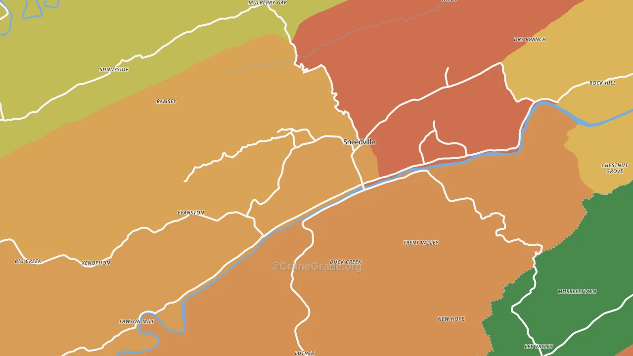 37869, TN Map of Theft Rates