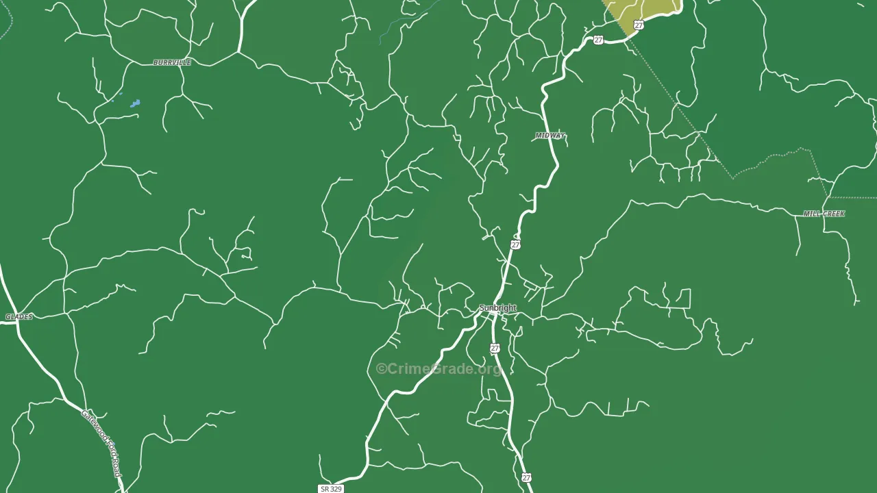 37872, TN Map of Theft Rates