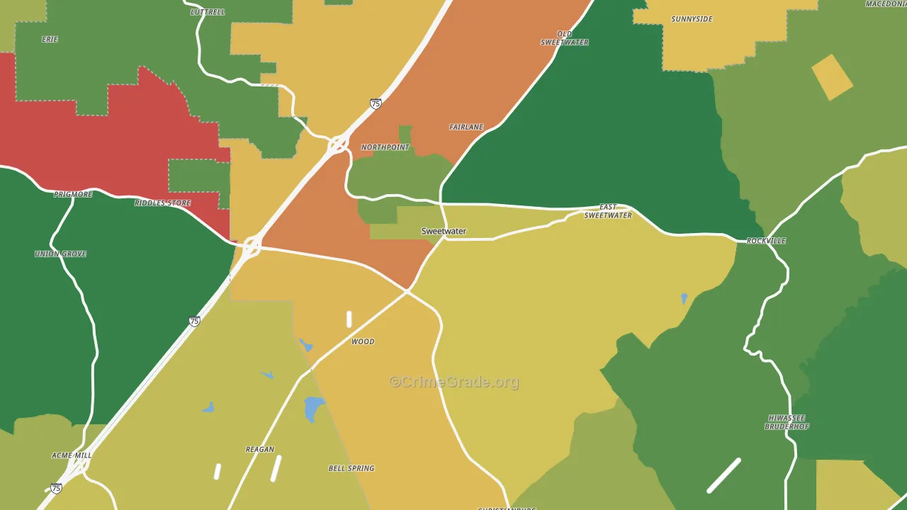 37874, TN Map of Theft Rates