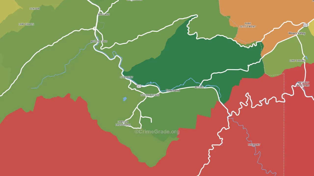 37882, TN Map of Theft Rates
