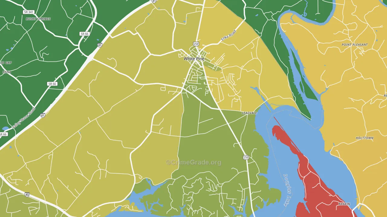 37890, TN Map of Theft Rates