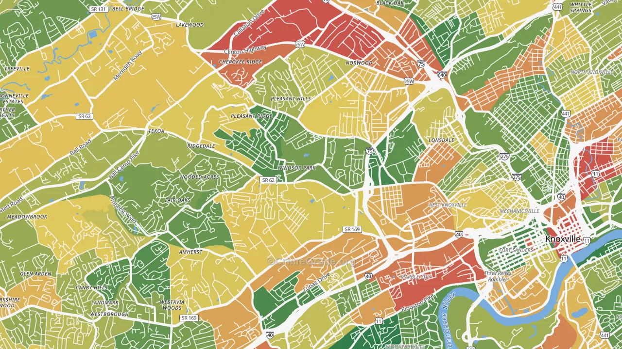 37921, TN Map of Theft Rates