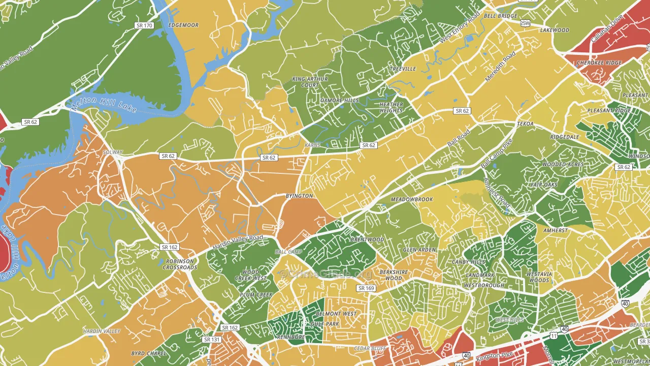 37931, TN Map of Theft Rates
