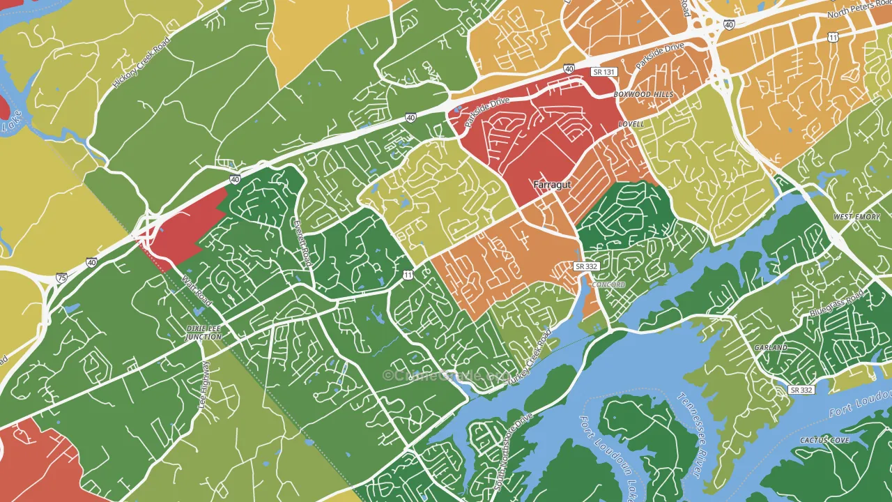 37934, TN Map of Theft Rates
