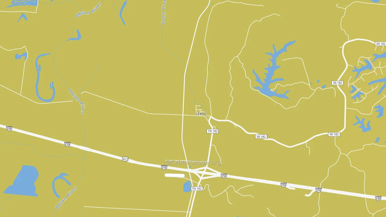 38047, TN Map of Theft Rates