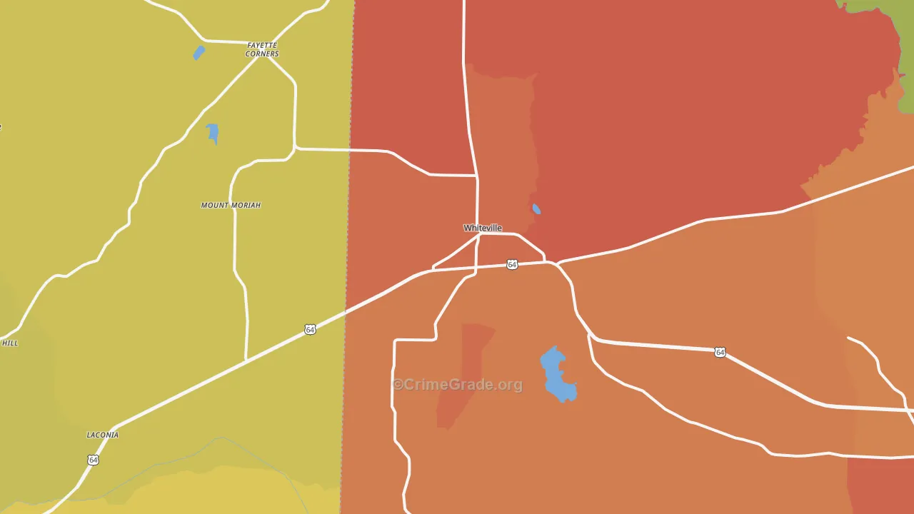 38075, TN Map of Theft Rates