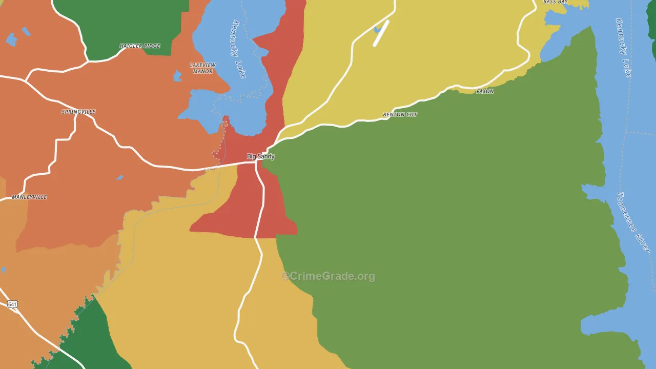 38221, TN Map of Theft Rates