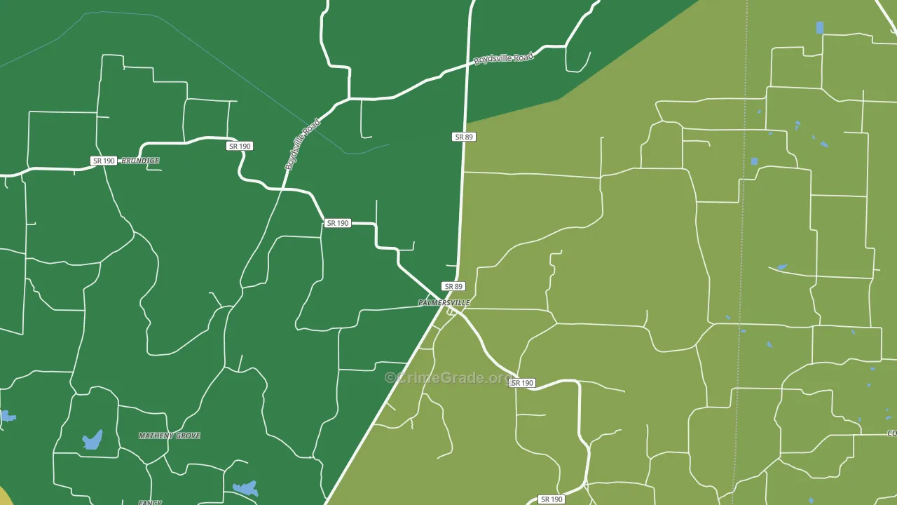 38241, TN Map of Theft Rates
