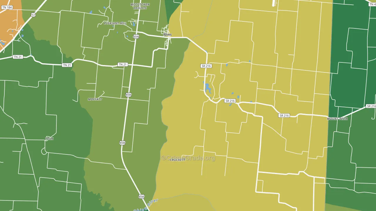 38253, TN Map of Theft Rates