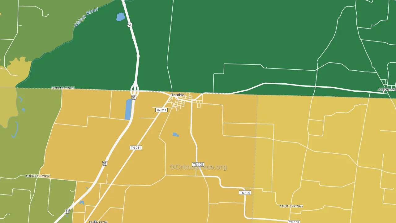 38259, TN Map of Theft Rates