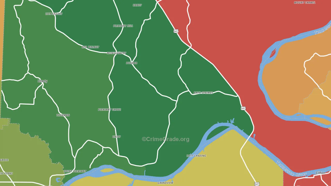 38311, TN Map of Theft Rates