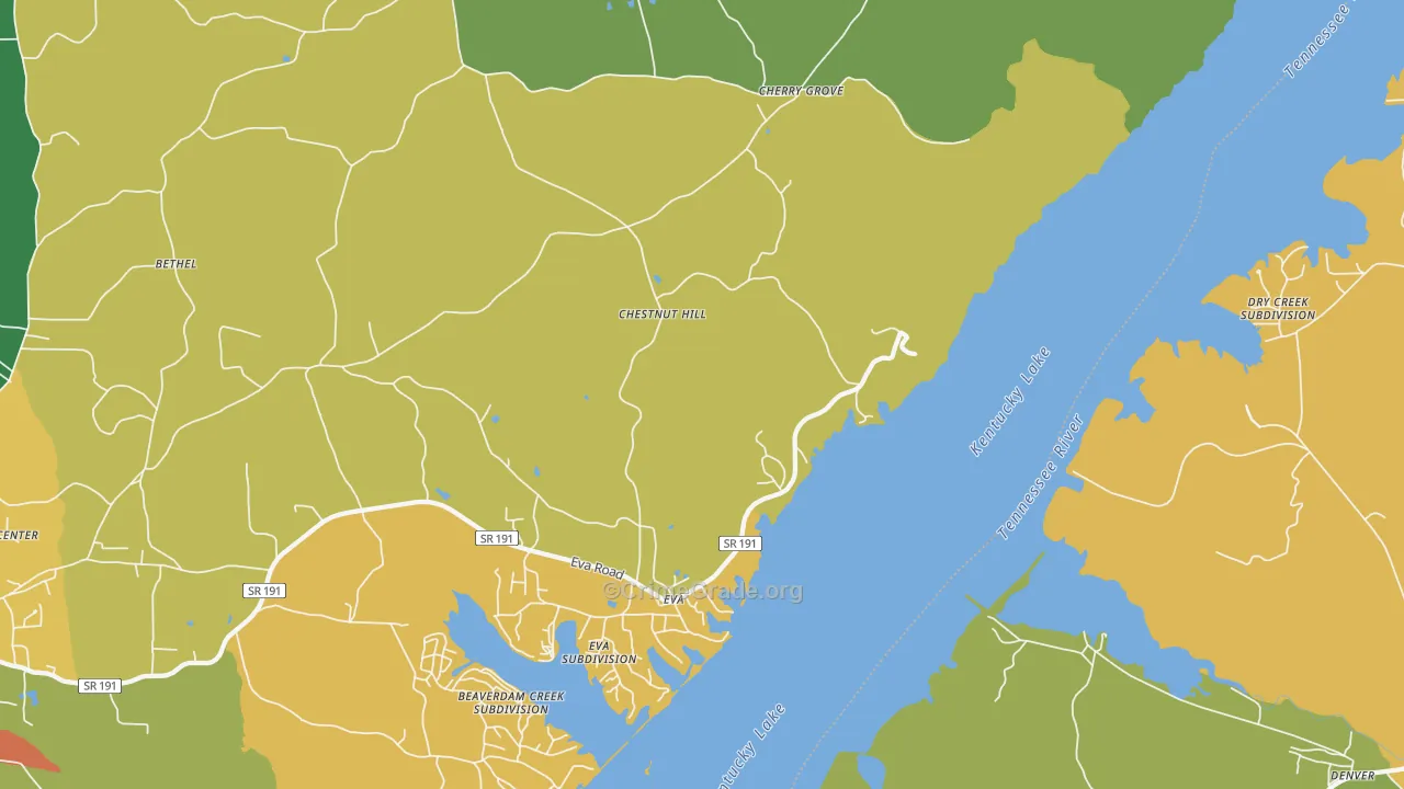 38333, TN Map of Theft Rates