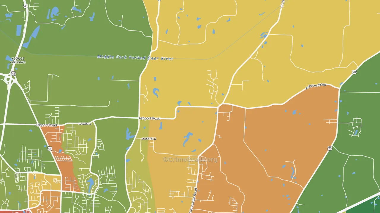 38362, TN Map of Theft Rates