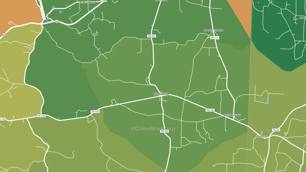 38379, TN Map of Theft Rates