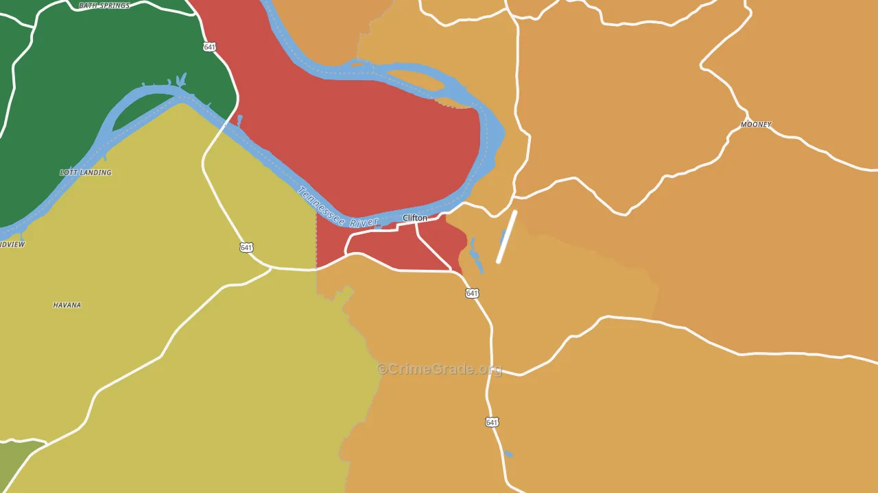 38425, TN Map of Theft Rates