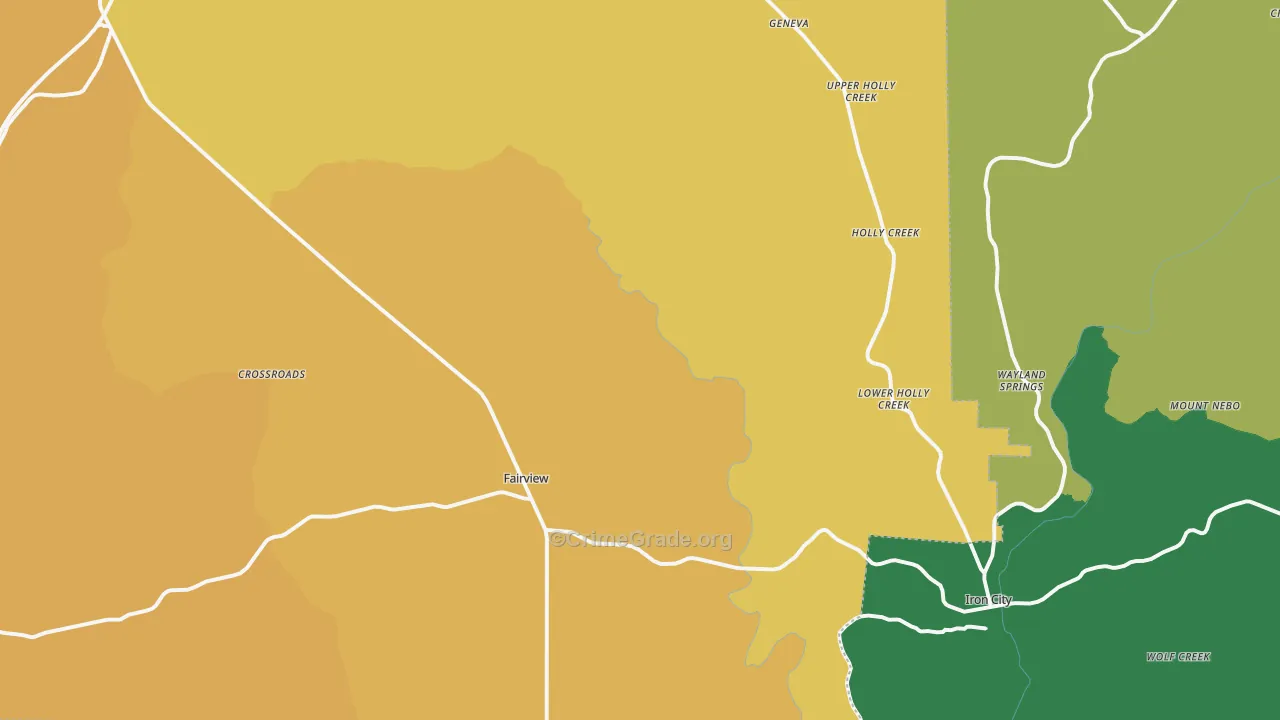 38463, TN Map of Theft Rates