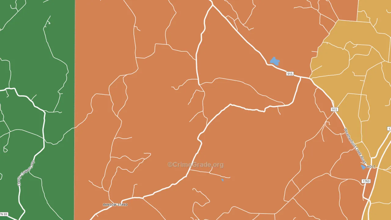 38471, TN Map of Theft Rates