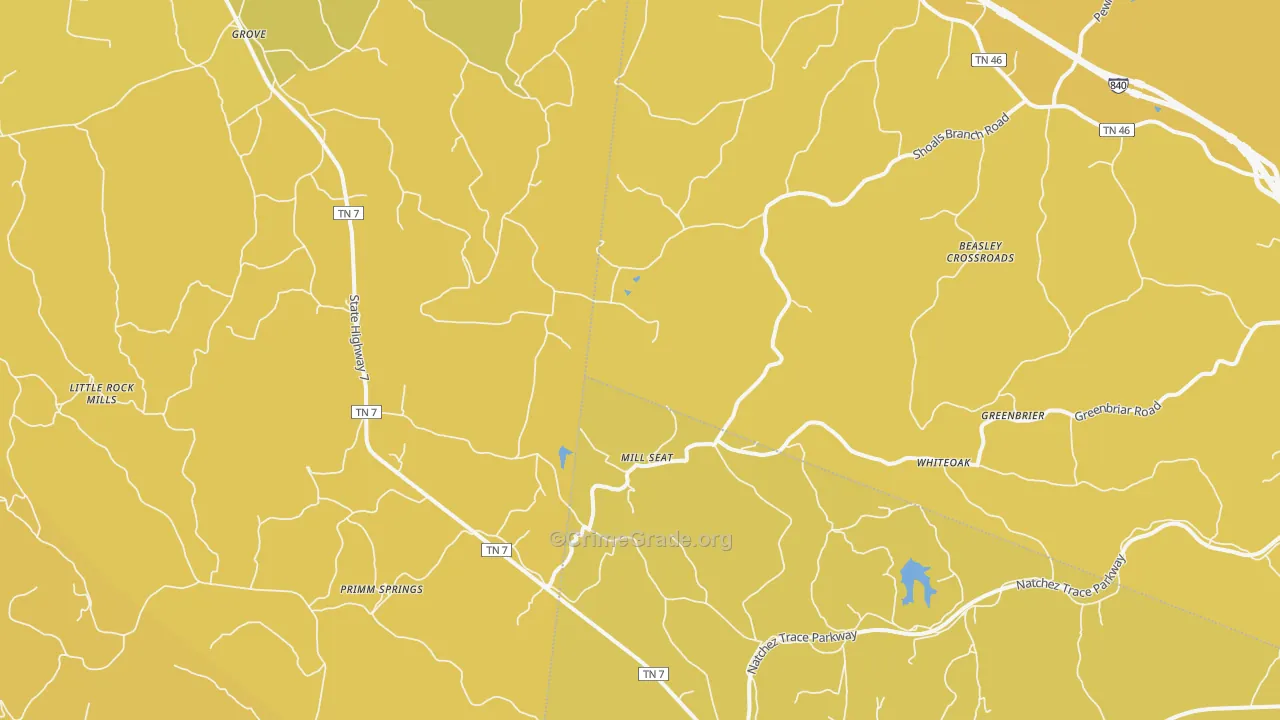 38476, TN Map of Theft Rates