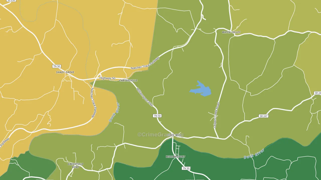 38487, TN Map of Theft Rates