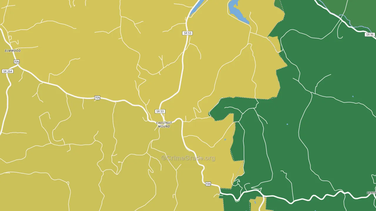 38552, TN Map of Theft Rates