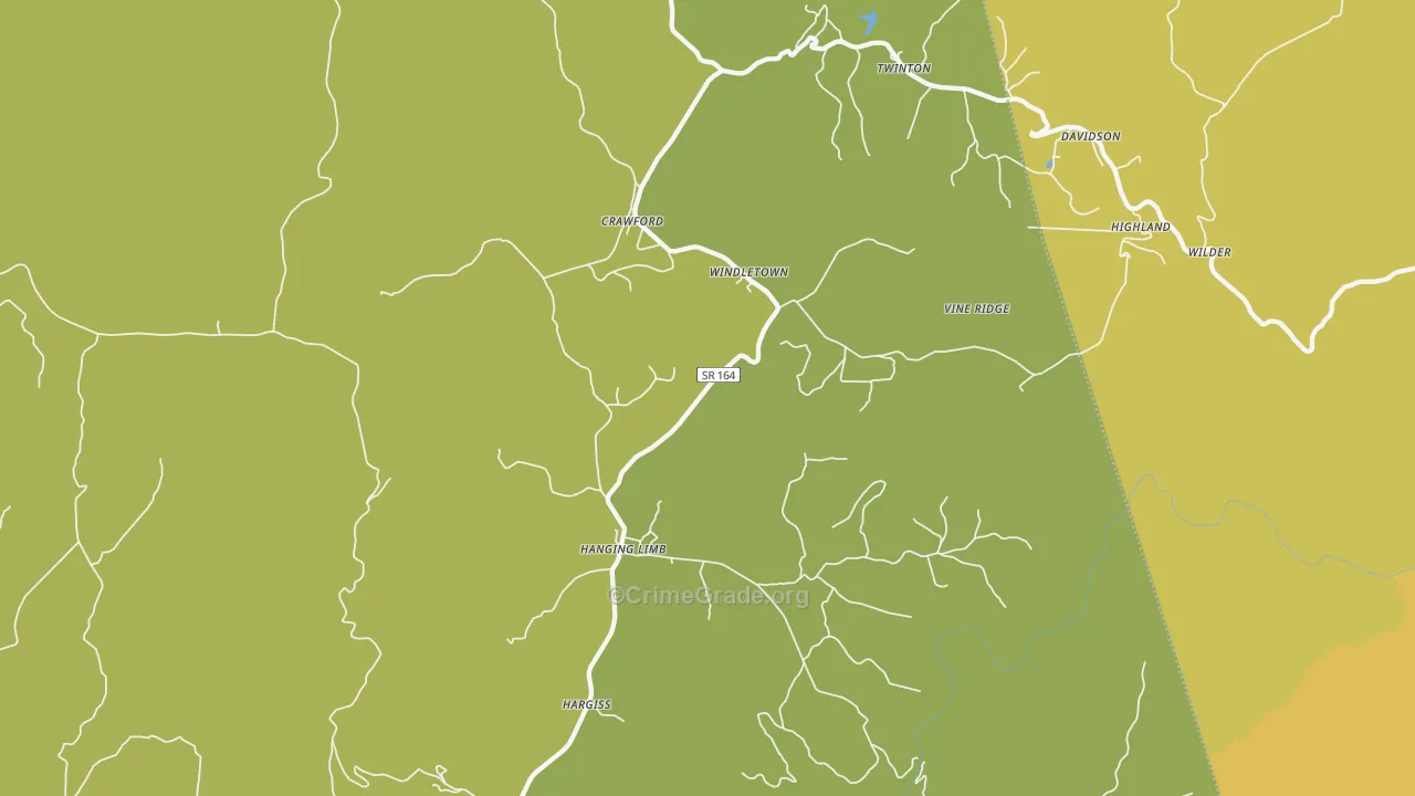 38554, TN Map of Theft Rates